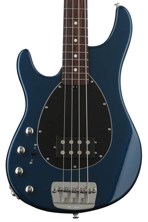 Ernie Ball Music Man Sterling 4 Left Handed Bass Guitar Vintage Blue Pearl With Rosewood