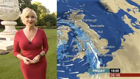 Bbc Weather Carol Kirkwood Distracts Viewers As She Squeezes Into