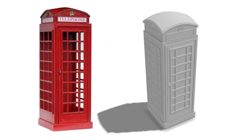 Red Telephone Booth I Pbr Model 3d Cgtrader