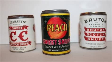 Vintage Snuff Cans Peach Sweet Sweet Cc Scotch Bruton Scotch