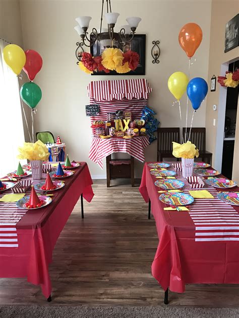 First Birthday Party Carnival Theme Party Decor Carnival Birthday