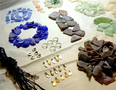Genuine Sea Glass Diy Jewelry Making Kit 620 Real Sea Glass
