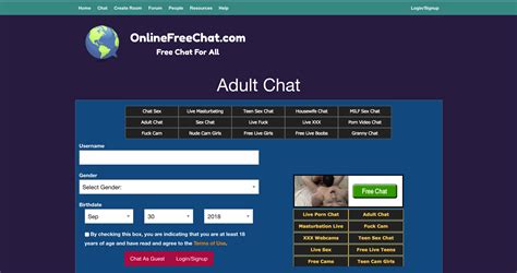 All Of The Adult Chat Rooms For Sex Chat You Can Use For Free