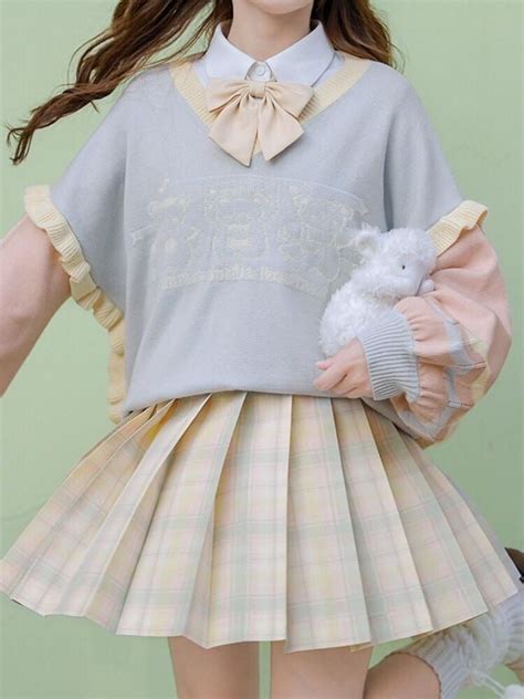 Lemon Soda Jk Uniform Skirts Kawaii Fashion Outfits Kawaii Fashion Kawaii Clothes