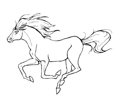 Alliant élégance et dynamisme, le cheval au galop est un bon exercice pour apprendre à dessiner les mouvements ! Coloriage Cheval au galop dessin gratuit à imprimer