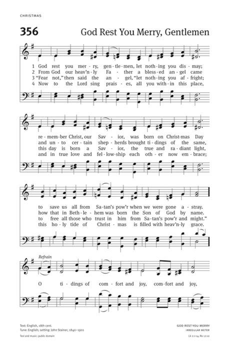 Christian Worship Hymnal 356 God Rest You Merry Gentlemen