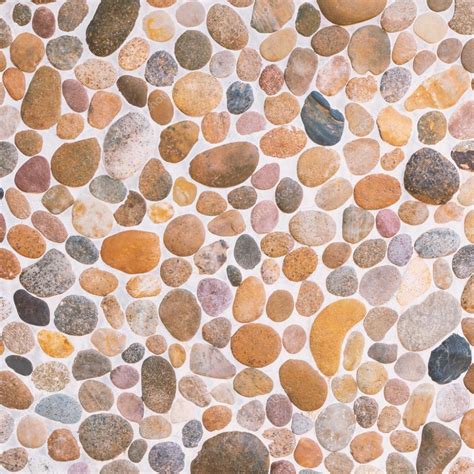 Pebble Stone Floor Tile Texture — Stock Photo © Jpkirakun