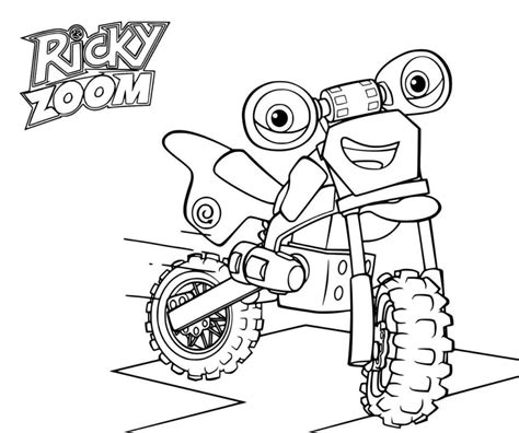 Dibujos De Ricky Zoom Para Colorear Páginas Para Niños