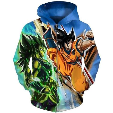 It also shows broly fighting against goku, vegeta, and frieza in his base form and pretty much overwhelming them. Dragon Ball Super Broly Movie 2018 Zip Hoodies ( 10 Styles ...