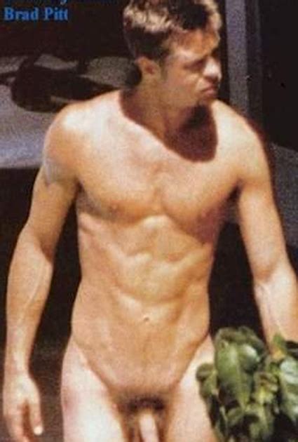 Delícia de Homem Ator Brad Pitt Naked Pelado Nu