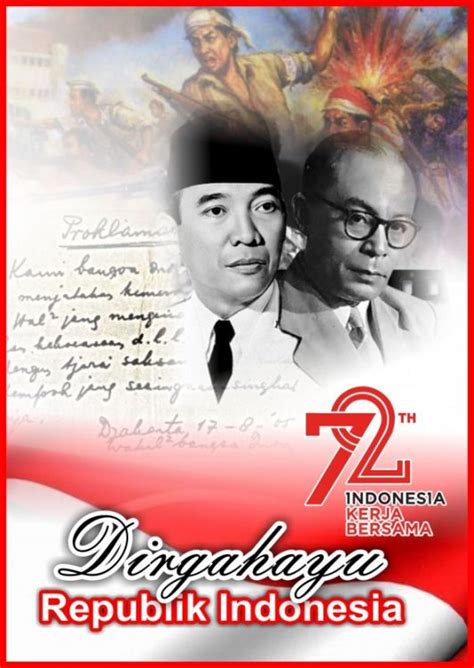 Hari Kemerdekaan Indonesia Ke 72 Tahun 2017 Gambar Posterdan