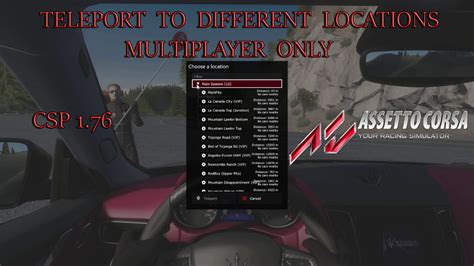 How To TELEPORT In Assetto Corsa Multiplayer Session New Server