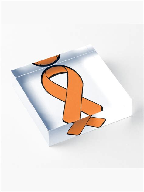 Leukemia Awareness Ribbon 2 Acrylic Block For Sale By Rjburke24