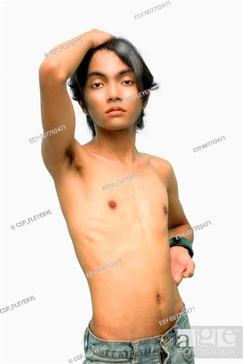 Asian Shirtless Teen Glamor Pose Stock Photo Picture And Low Budget Royalty Free Image Pic