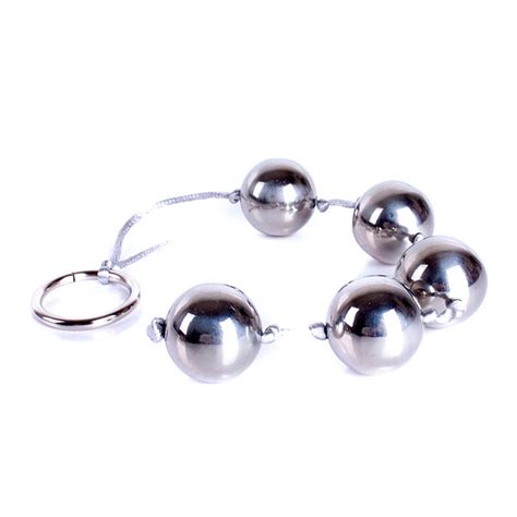 5 Anal Balls Metal Butt Vaginal Plug Stainless Steel Sex Toys For Woman
