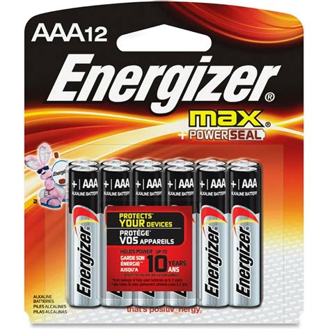 Energizer Evee92bp12 Max Alkaline Aaa Batteries 12 Pack Walmart