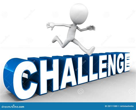 Overcome Challenge Stock Illustration Image Of Challenging 28111580