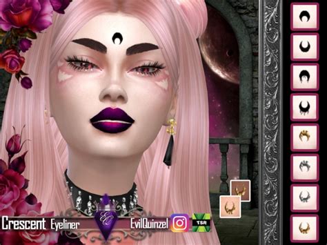 Crescent Eyeliner By Evilquinzel At Tsr Sims 4 Updates