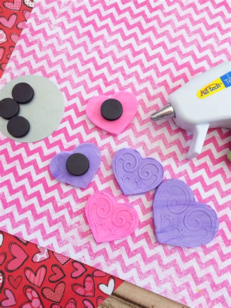 Diy Valentines Day Heart Magnets Moments With Mandi