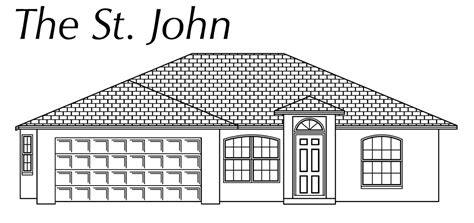 St John Floor Plan © Atkinson Construction Inc Citrus Marion Levy