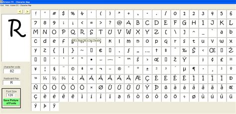 Font Character Map Viewer By Agf