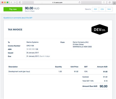Xero Online Invoicing Online Payment Guides Pin Payments