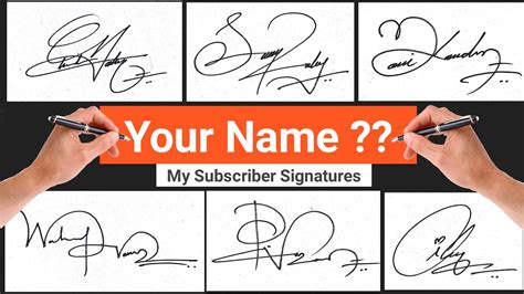 ️ Signature Examples For My Name Best Signature For My Name