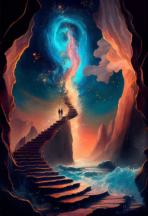 Stairway To Heaven Digital Art By Sampad Art Fine Art America