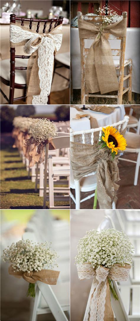 10m wedding venue backdrop gauze curtain party chair decoration marriage outdoor. 30+ Rustic Burlap And Lace Wedding Ideas ...