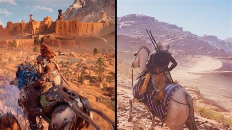 Assassins Creed Origins Vs Horizon Zero Dawn Details Comparison