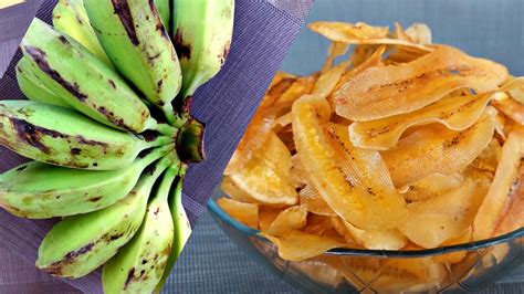 Sweet Raw Banana Chips Recipe Youtube