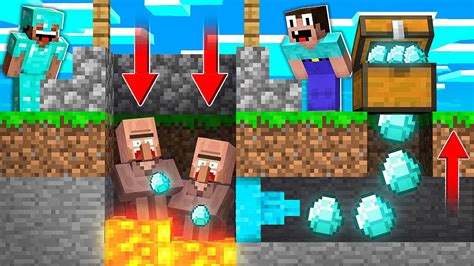 Noob And Pro Built A Trap For Villager In Minecraft Animation Noob Vs