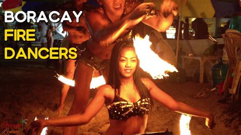 Fire Dancers Performing In Boracay Philippines Part 1 Youtube
