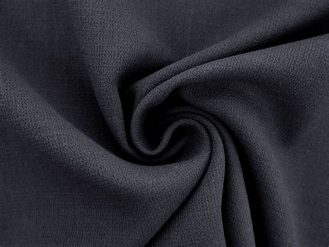 Stretch Wool Double Crepe In Charcoal Bandj Fabrics