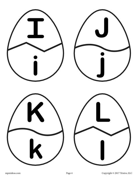 Easter Egg Alphabet Matching Game Free Printable Spring