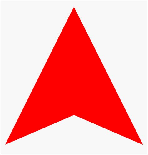 Red Arrow Up Red Triangle Shapes Hd Png Download Kindpng