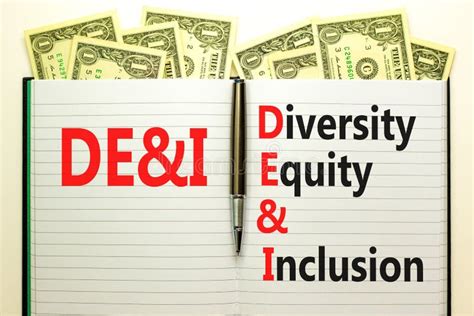 Dei Diversity Equity And Inclusion Symbol Concept Words Dei Diversity