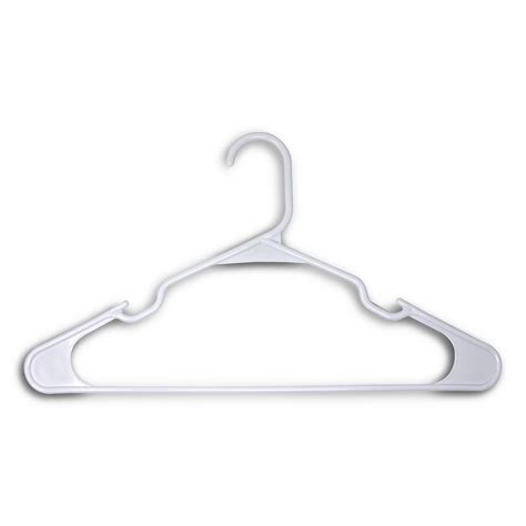 Mainstays Plastic Notched Adult Hangers For Any Clothing Type Classic