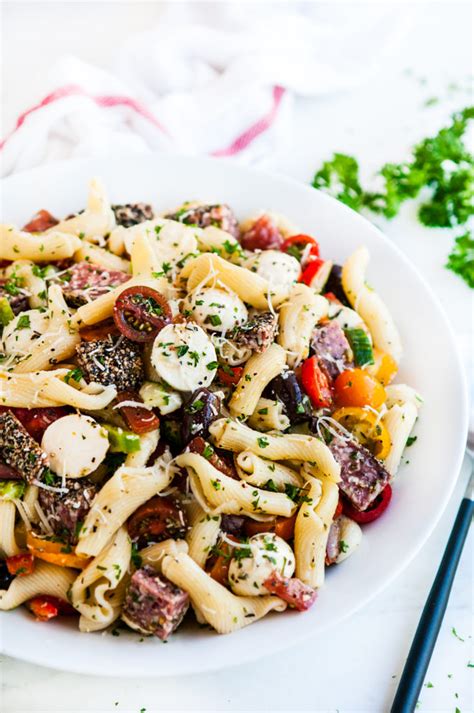 Give it all a gentle toss. Italian Pasta Salad with Red Wine Dressing - Aberdeen's ...