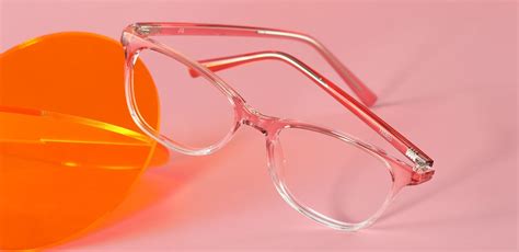 clair classic square prescription glasses pink women s eyeglasses payne glasses
