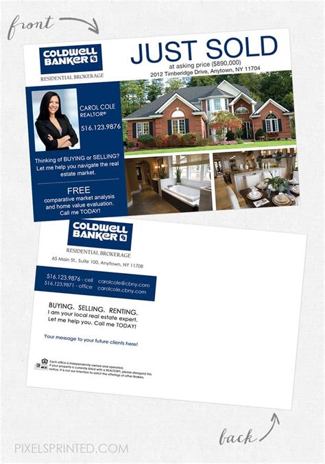 Coldwell Banker Real Estate Postcards Real Estate Postcards Realtor