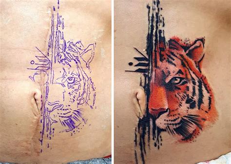 55 Incredible Scar Tattoo Cover Ups Inspirationfeed