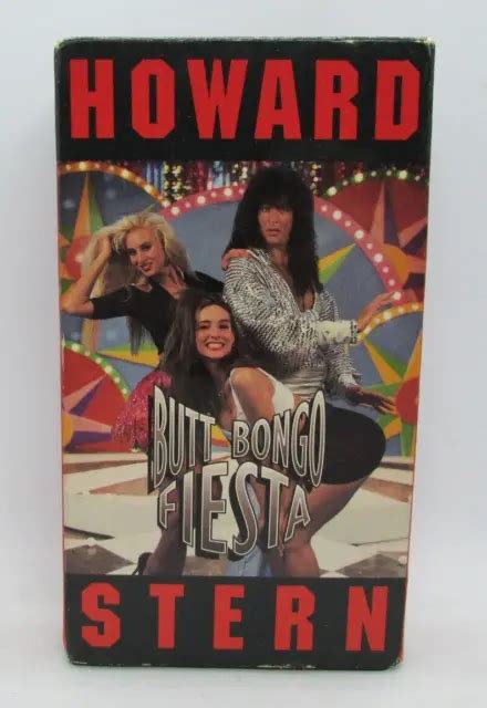 VINTAGE HOWARD STERN Butt Bongo Fiesta VHS Tape D Glasses By