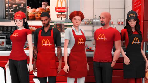Mod The Sims Mcdonald´s Uniforms Cap