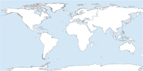Free Printable Outline Blank Map Of The World With Countries World