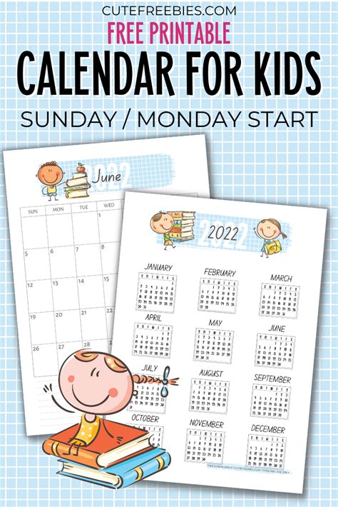 Kid Printable Calendars