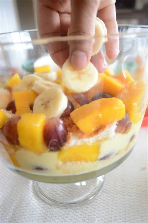 Simple Summer Desserts Tropical Fruit Trifle Recipe Amiras Pantry