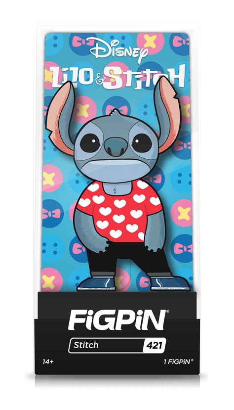 Disney Lilo And Stitch Stitch In Lilo Heart Shirt Figpin Enamel Pin 421