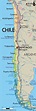 Detailed physical map of Chile with major cities | Chile | South ...