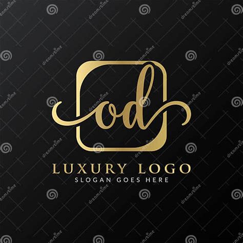 Initial Simple Letter Od Logo Design Vector Template Abstract Luxury